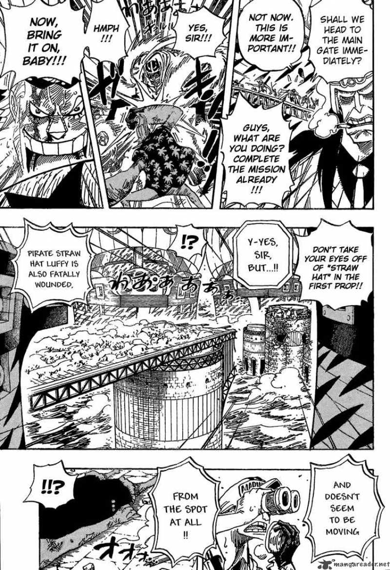 One Piece Manga Chapter 428 page 7 - Let's Go Back