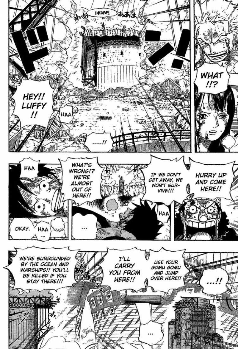 One Piece Manga Chapter 428 page 8 - Let's Go Back