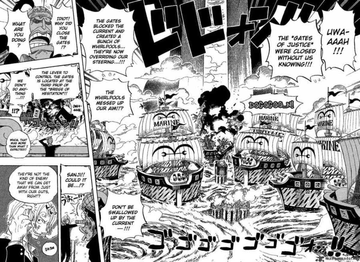 One Piece Manga Chapter 429 page 8 - Utter Defeat