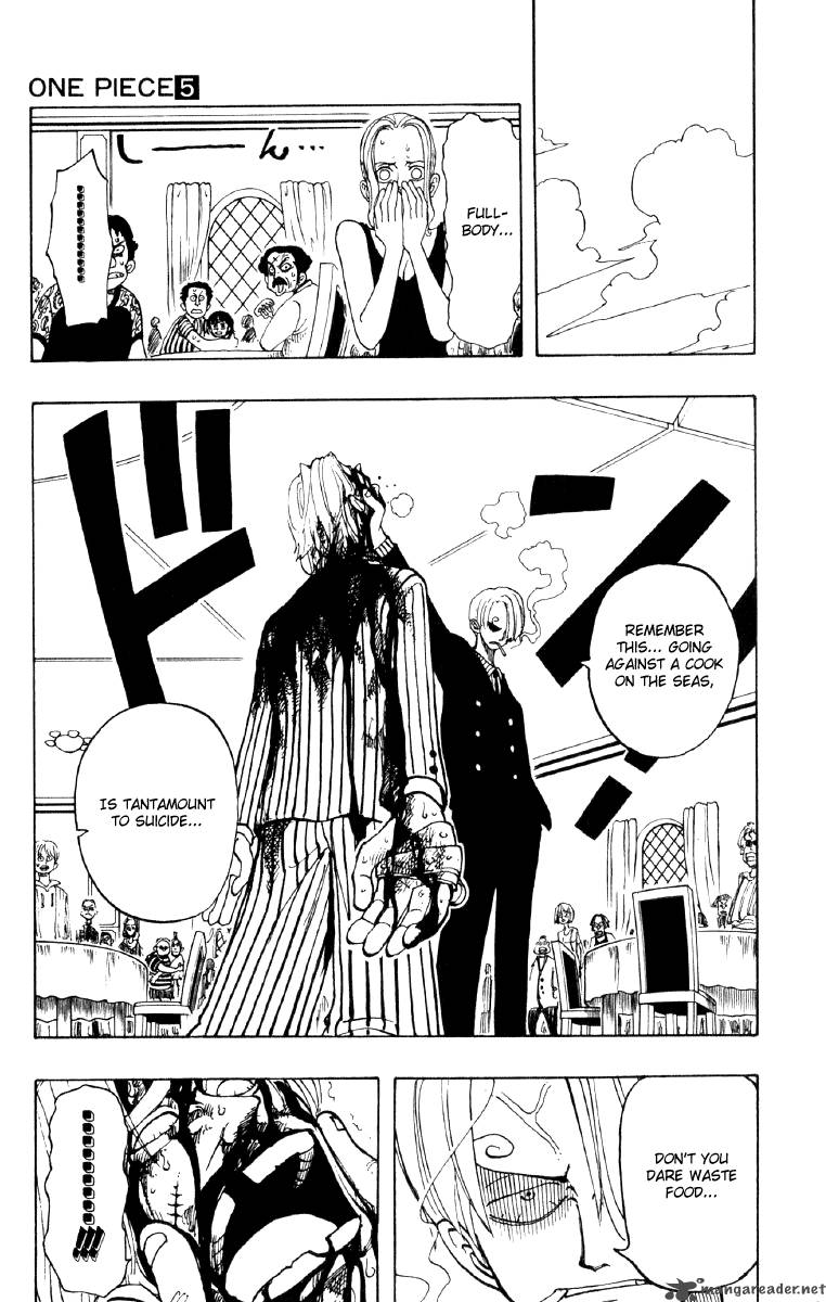 One Piece Manga Chapter 43 page 19 - Introducing Sanji