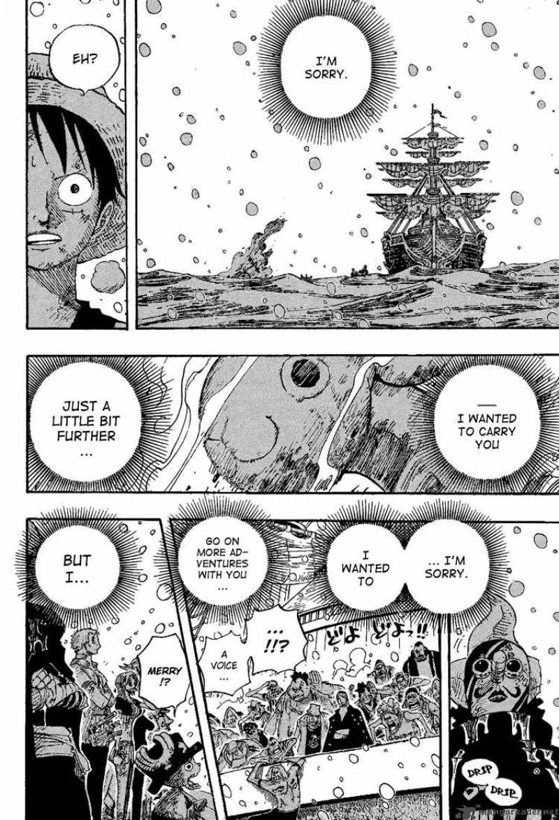 One Piece Manga Chapter 430 page 16 - A Light Snow of Reminiscence Falls