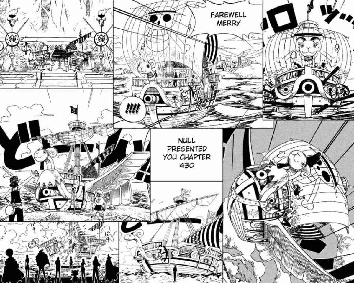 One Piece Manga Chapter 430 page 19 - A Light Snow of Reminiscence Falls