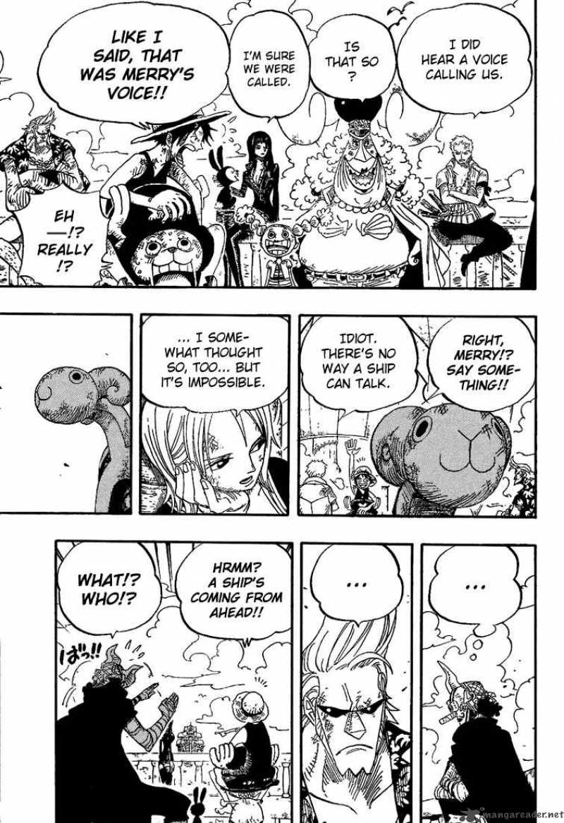 One Piece Manga Chapter 430 page 3 - A Light Snow of Reminiscence Falls