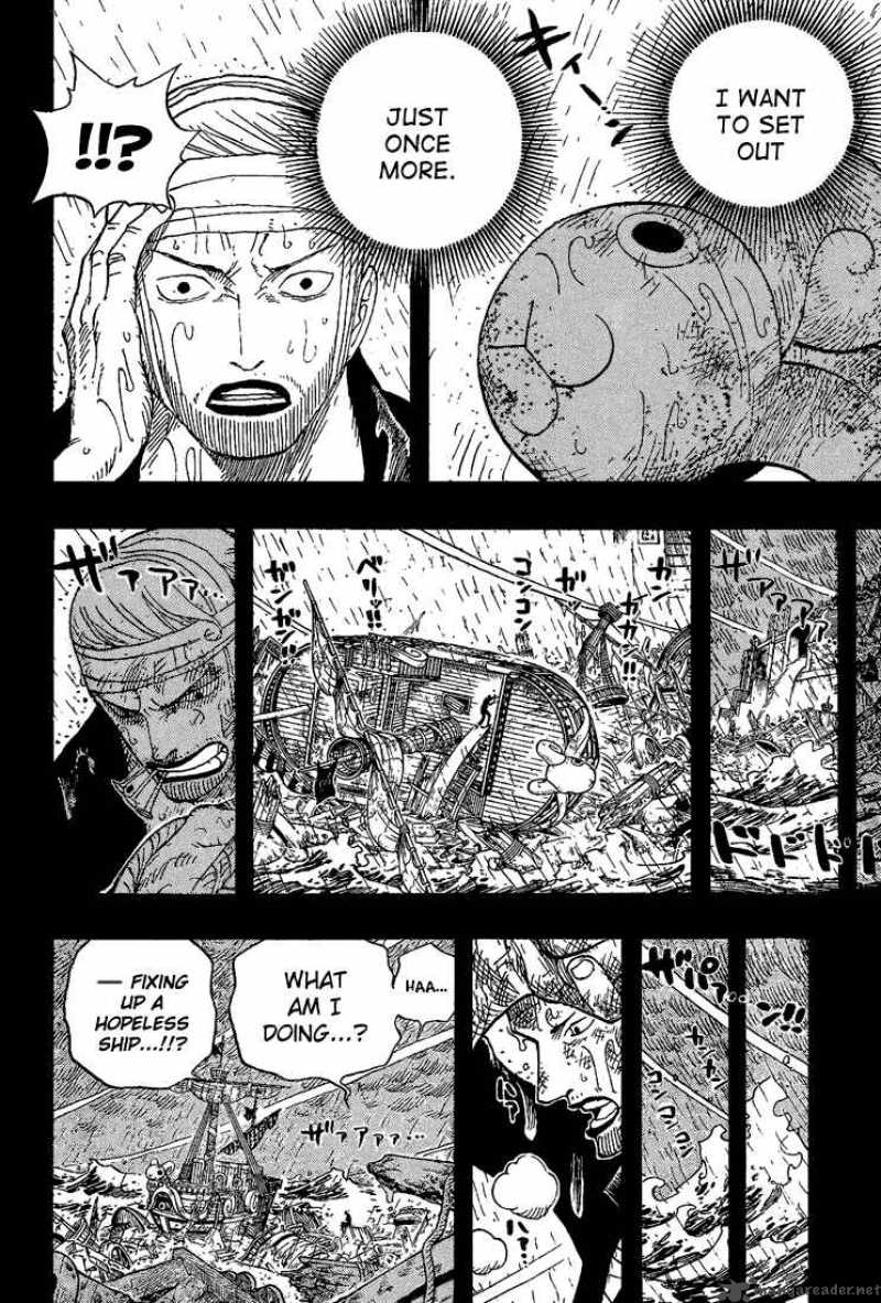 One Piece Manga Chapter 430 page 8 - A Light Snow of Reminiscence Falls