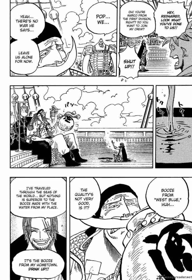 One Piece Manga Chapter 434 page 7 - Whitebeard and Red Hair