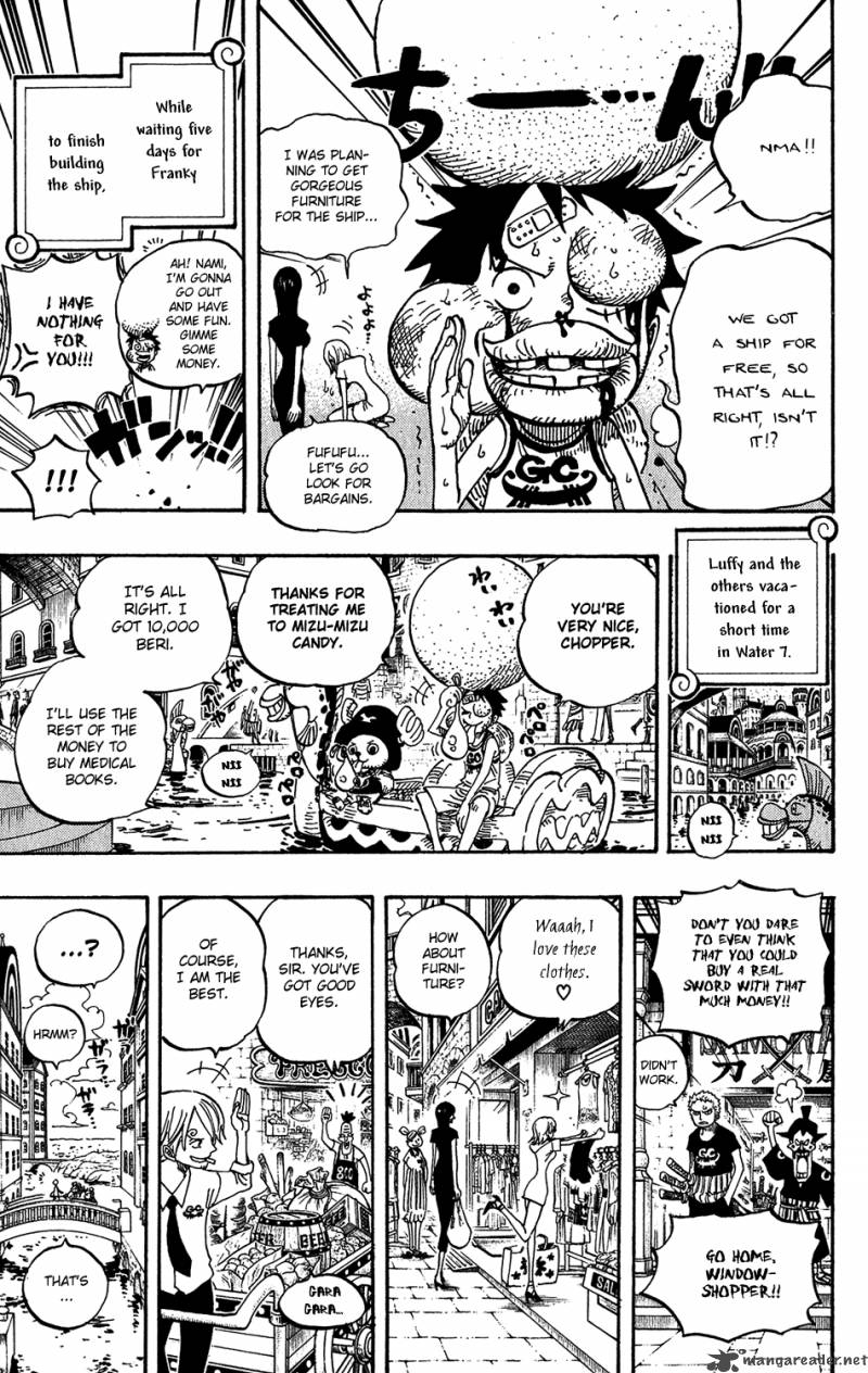One Piece Manga Chapter 435 page 7 - You Have My Sympathies