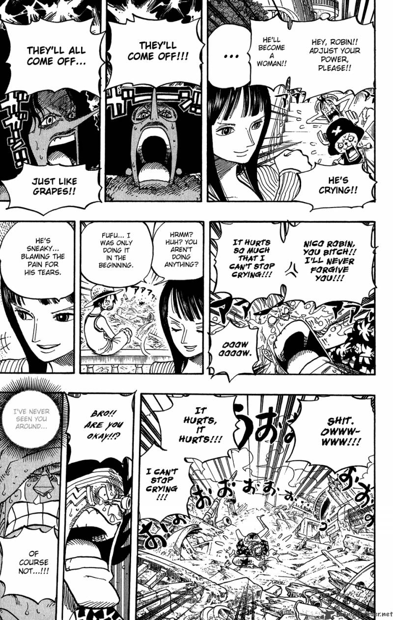 One Piece Manga Chapter 437 page 13 - Naked But Great