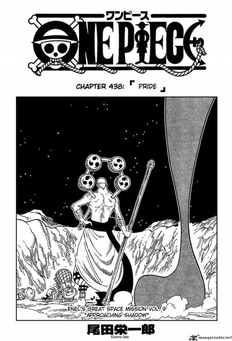 One Piece Manga Chapter 438 page 1 - Pride
