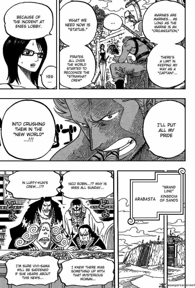 One Piece Manga Chapter 439 page 15 - The Third and the Seventh