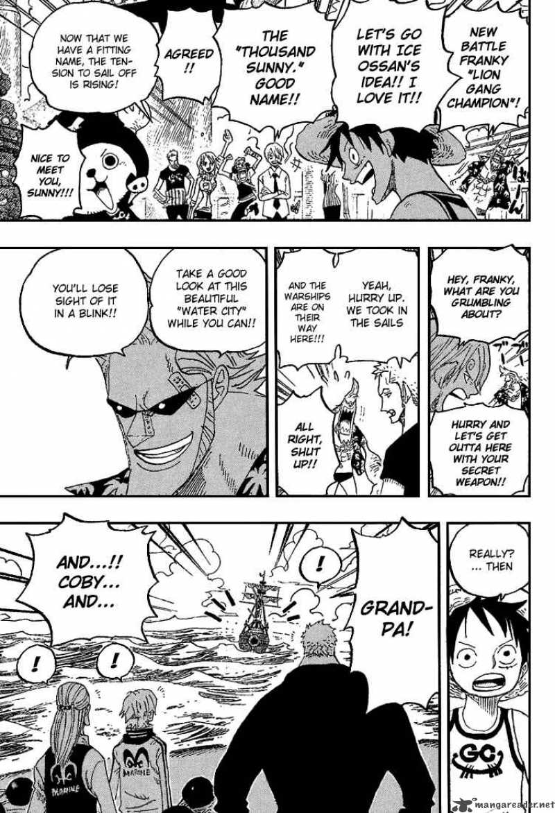One Piece Manga Chapter 439 page 6 - The Third and the Seventh