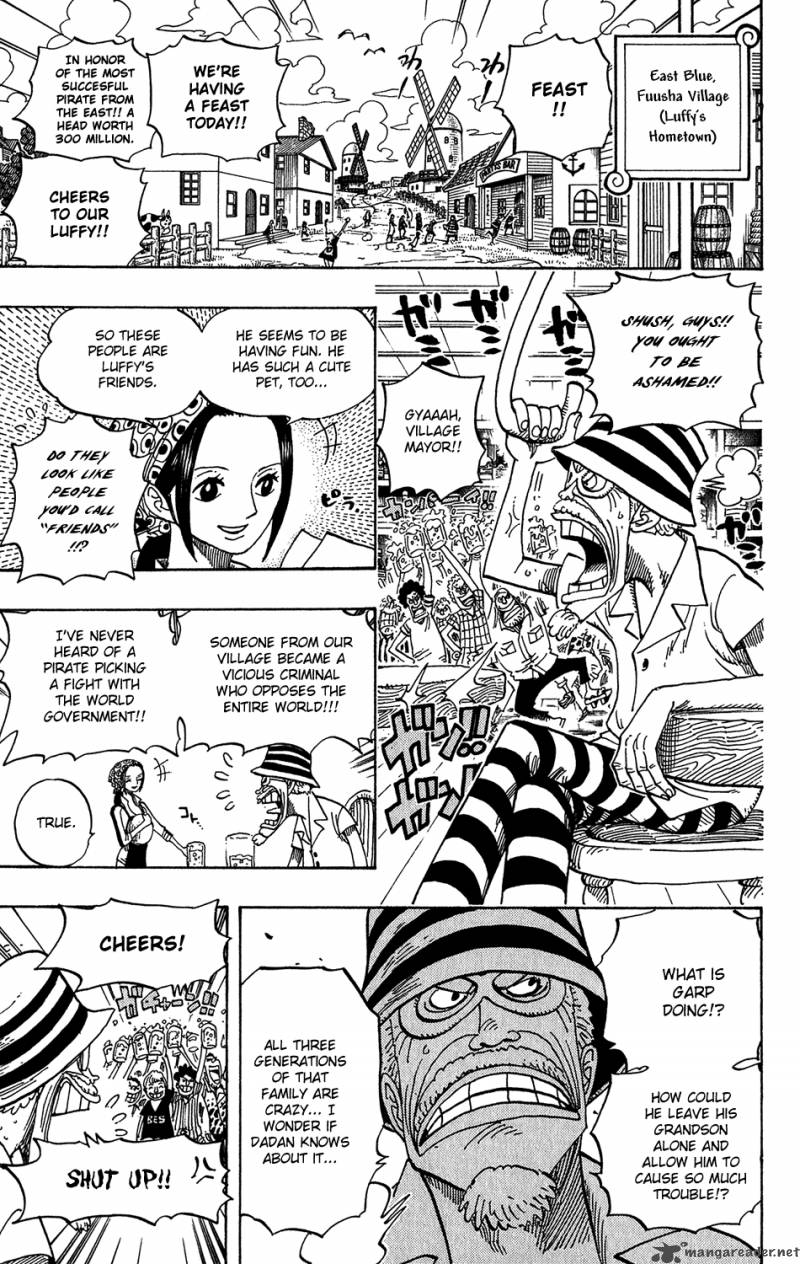 One Piece Manga Chapter 440 page 3 - Fire Fist vs Blackbeard
