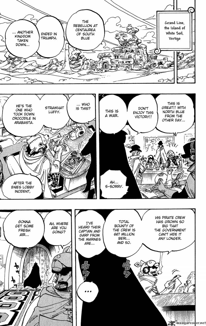 One Piece Manga Chapter 440 page 9 - Fire Fist vs Blackbeard