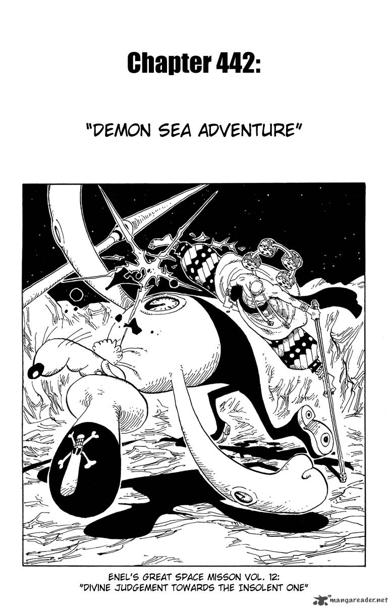 One Piece Manga Chapter 442 page 1 - Adventure in the Demonic Sea