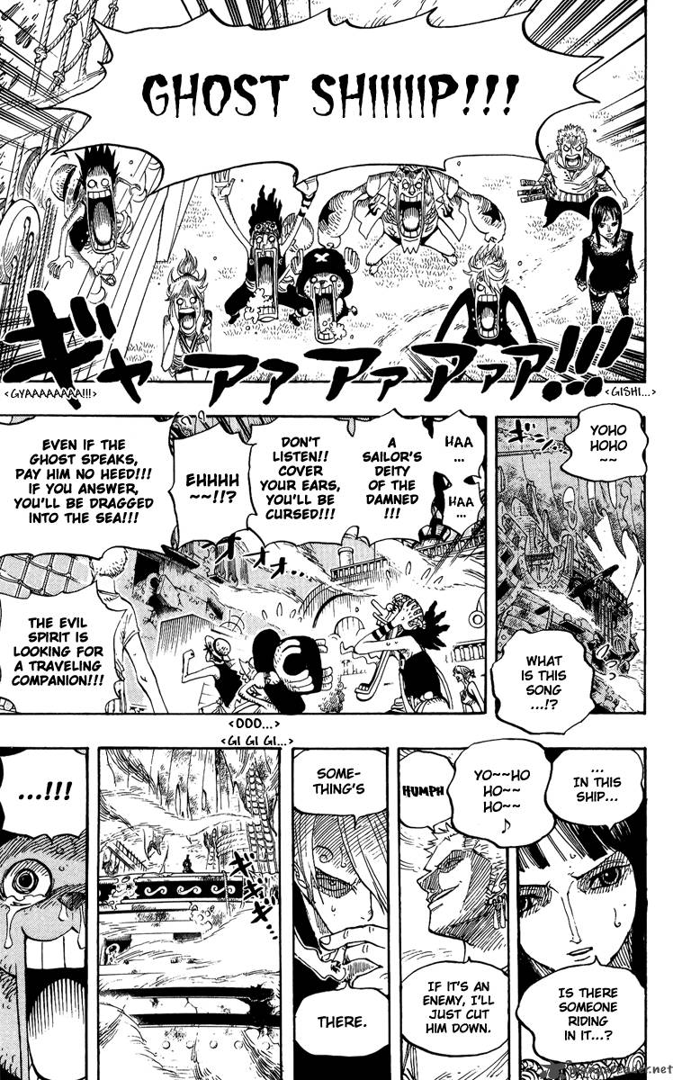One Piece Manga Chapter 442 page 13 - Adventure in the Demonic Sea