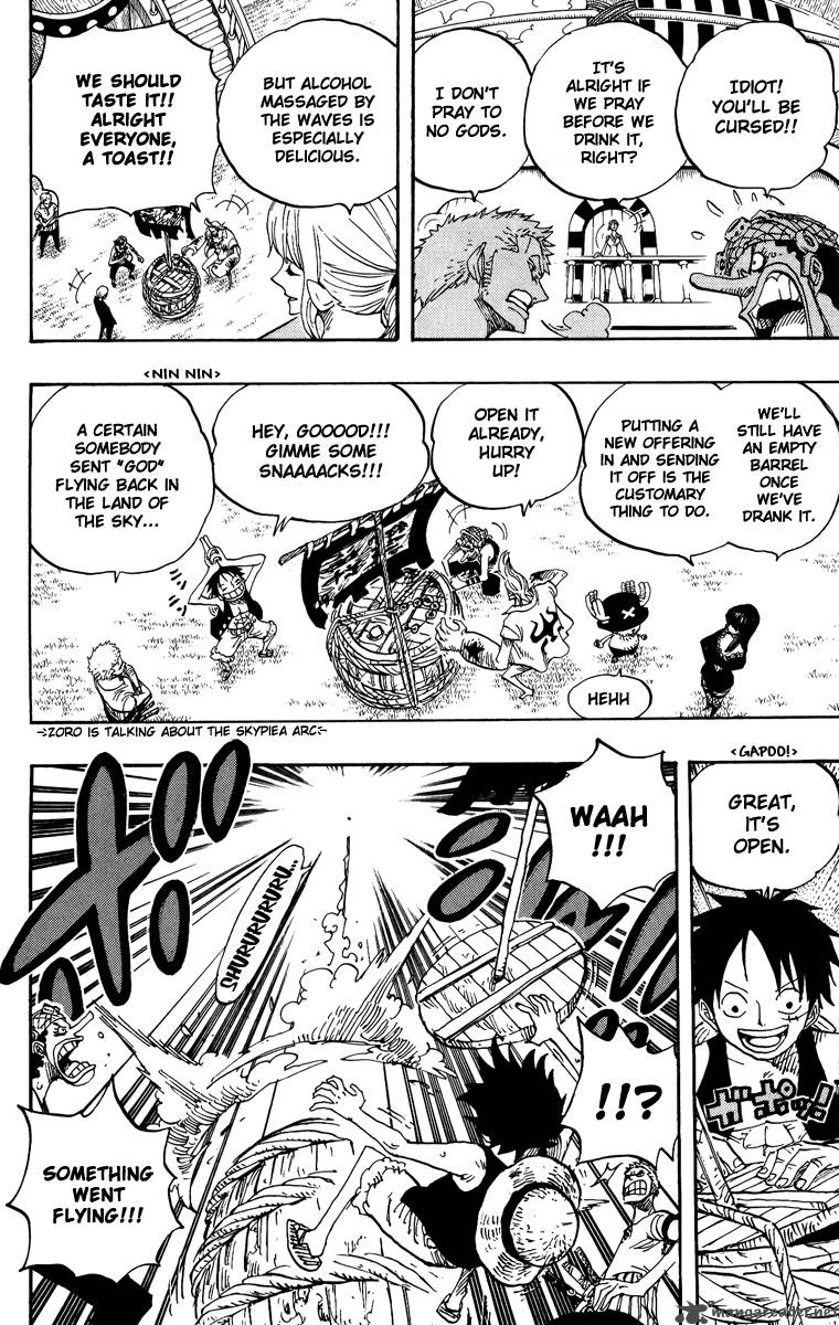 One Piece Manga Chapter 442 page 6 - Adventure in the Demonic Sea