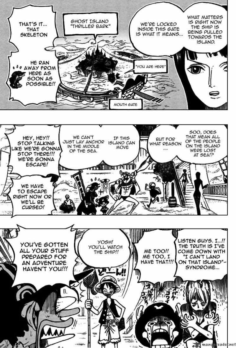 One Piece Manga Chapter 444 page 3 - Adventure on Ghost Island