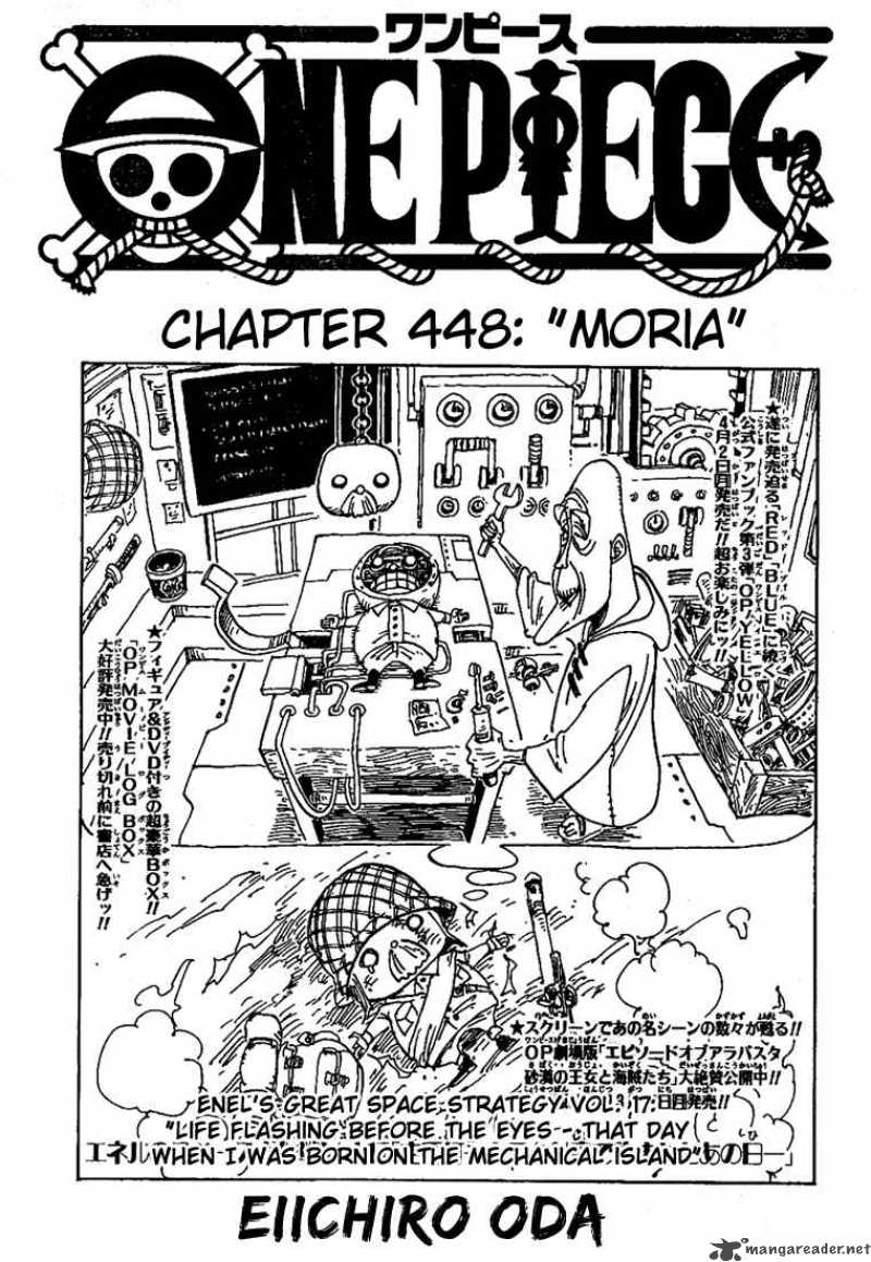 One Piece Manga Chapter 448 page 1 - Moria