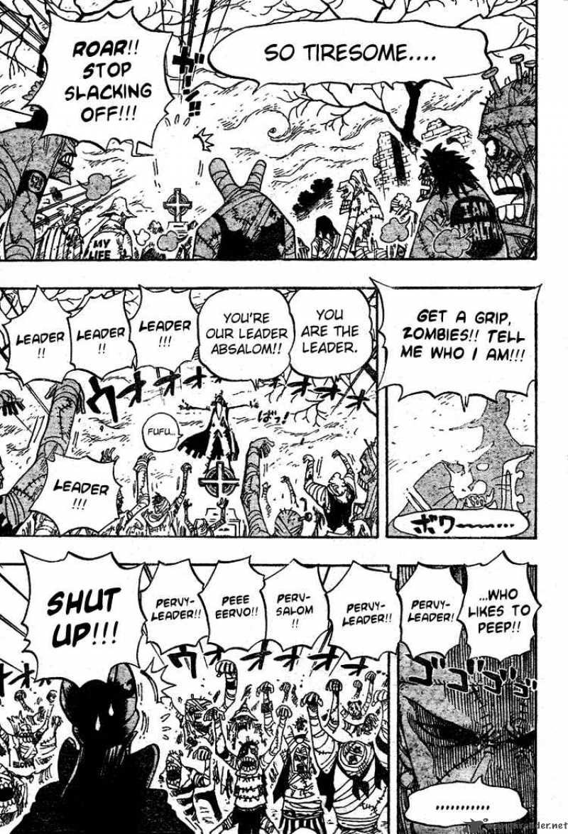 One Piece Manga Chapter 449 page 10 - The Mysterious Four of Thriller Bark