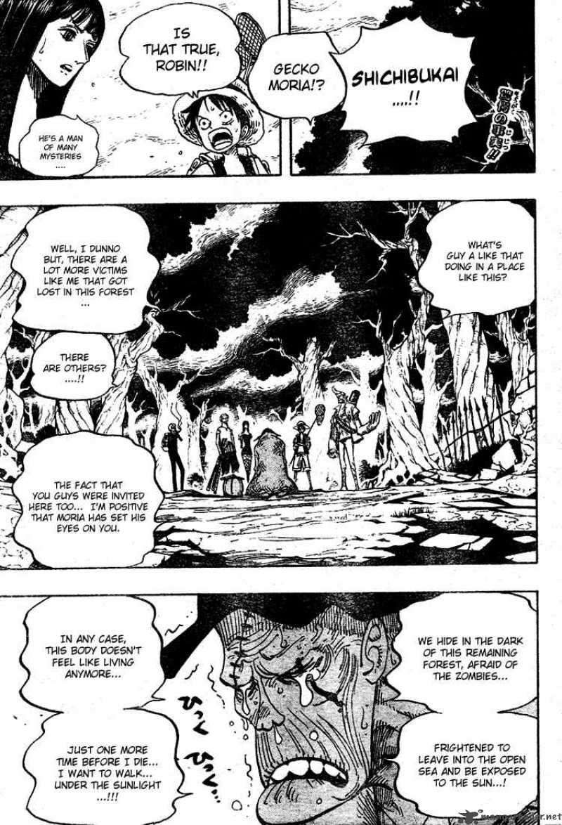 One Piece Manga Chapter 449 page 2 - The Mysterious Four of Thriller Bark