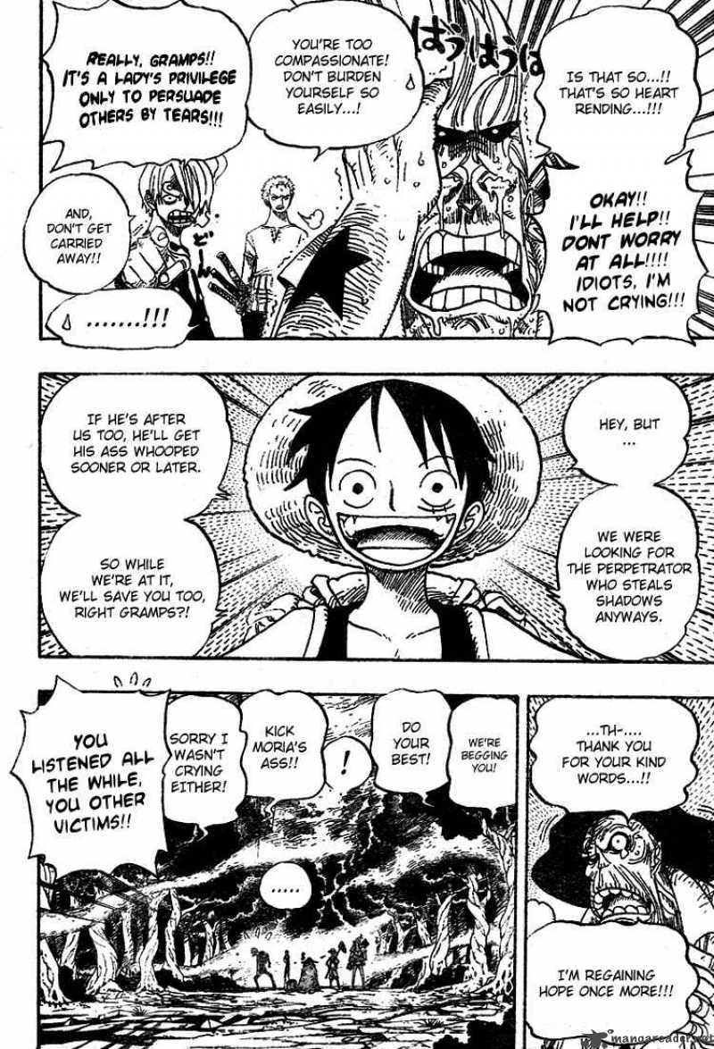 One Piece Manga Chapter 449 page 3 - The Mysterious Four of Thriller Bark