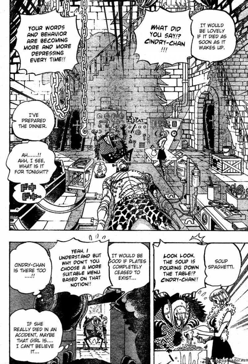 One Piece Manga Chapter 449 page 5 - The Mysterious Four of Thriller Bark