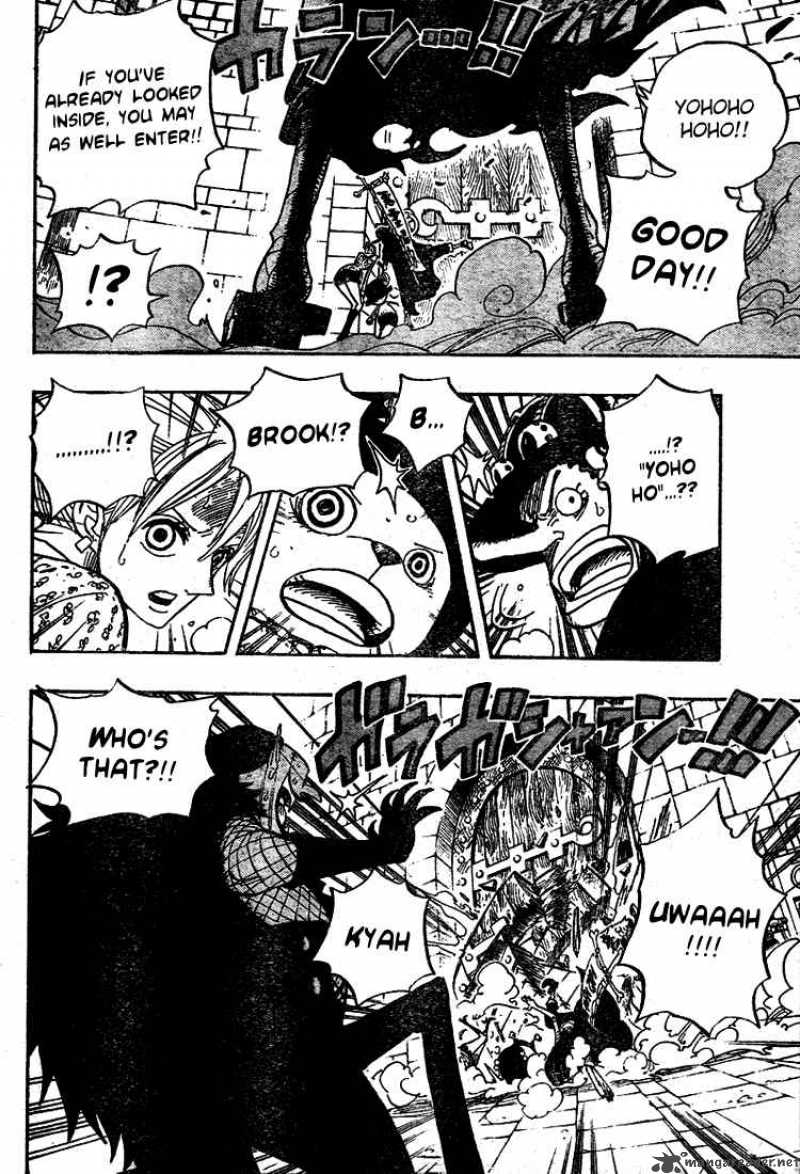 One Piece Manga Chapter 449 page 7 - The Mysterious Four of Thriller Bark