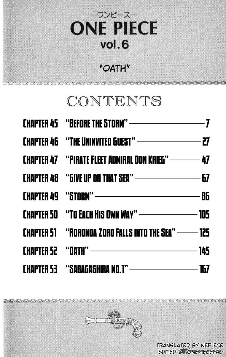 One Piece Manga Chapter 45 page 1 - Before the Storm