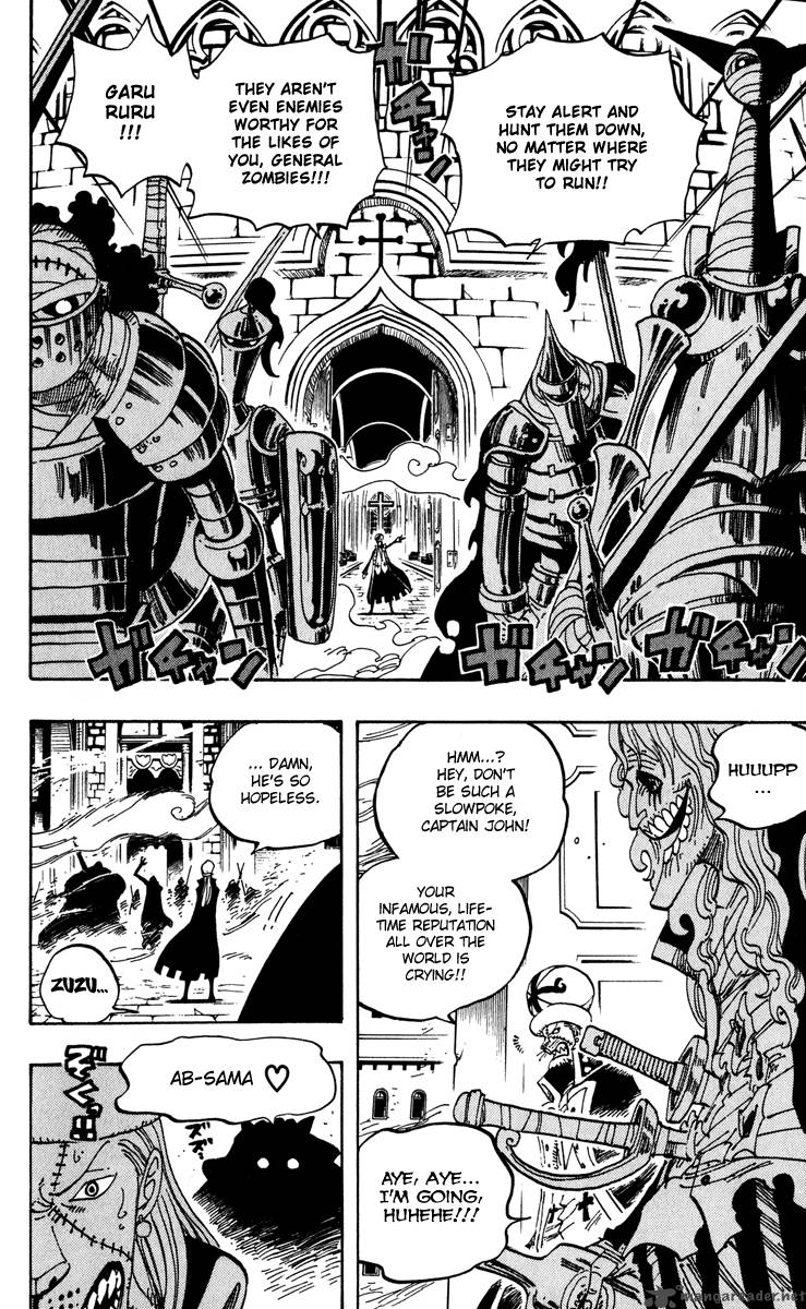 One Piece Manga Chapter 451 page 2 - Perona's Wonder Garden
