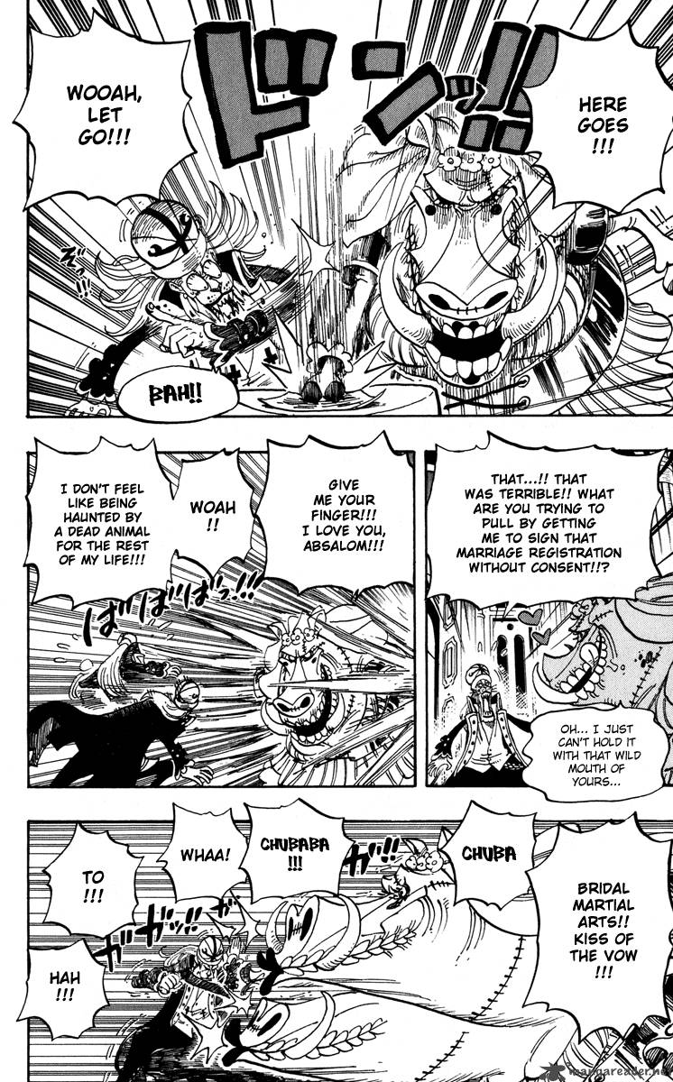 One Piece Manga Chapter 451 page 4 - Perona's Wonder Garden