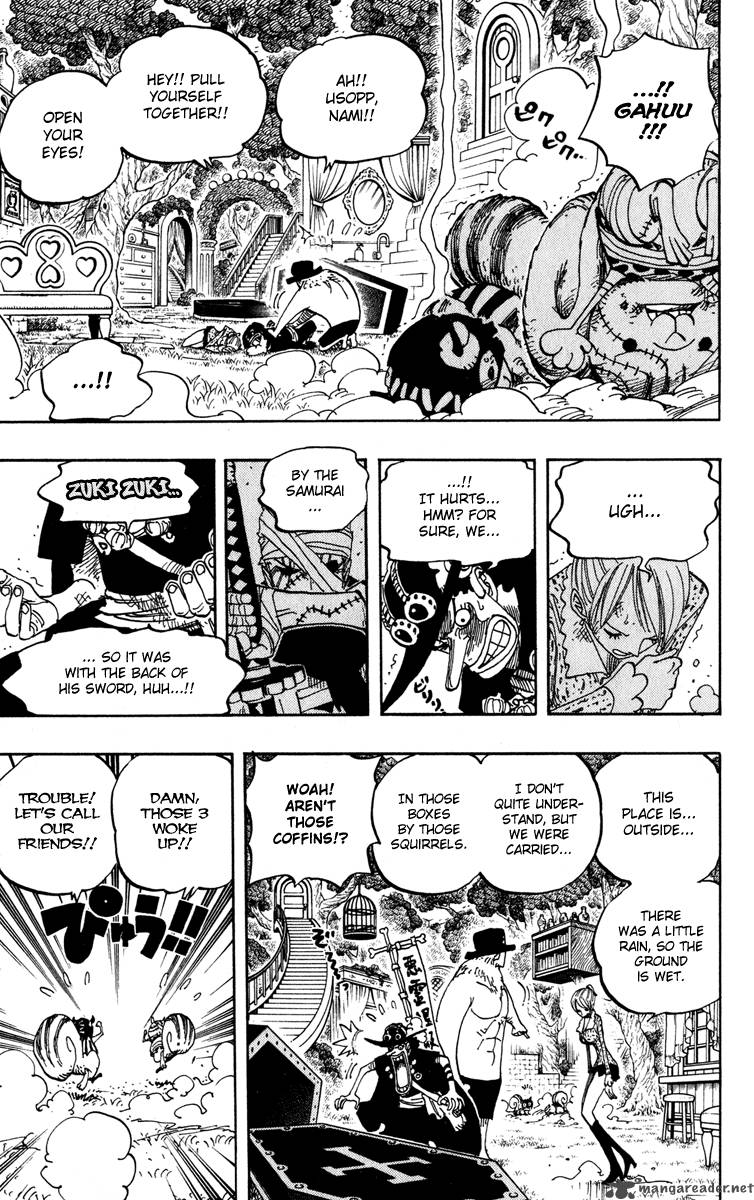 One Piece Manga Chapter 451 page 9 - Perona's Wonder Garden