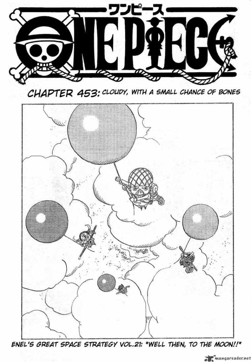 One Piece Manga Chapter 453 page 1 - Cloudy With a Small Chance of Bone