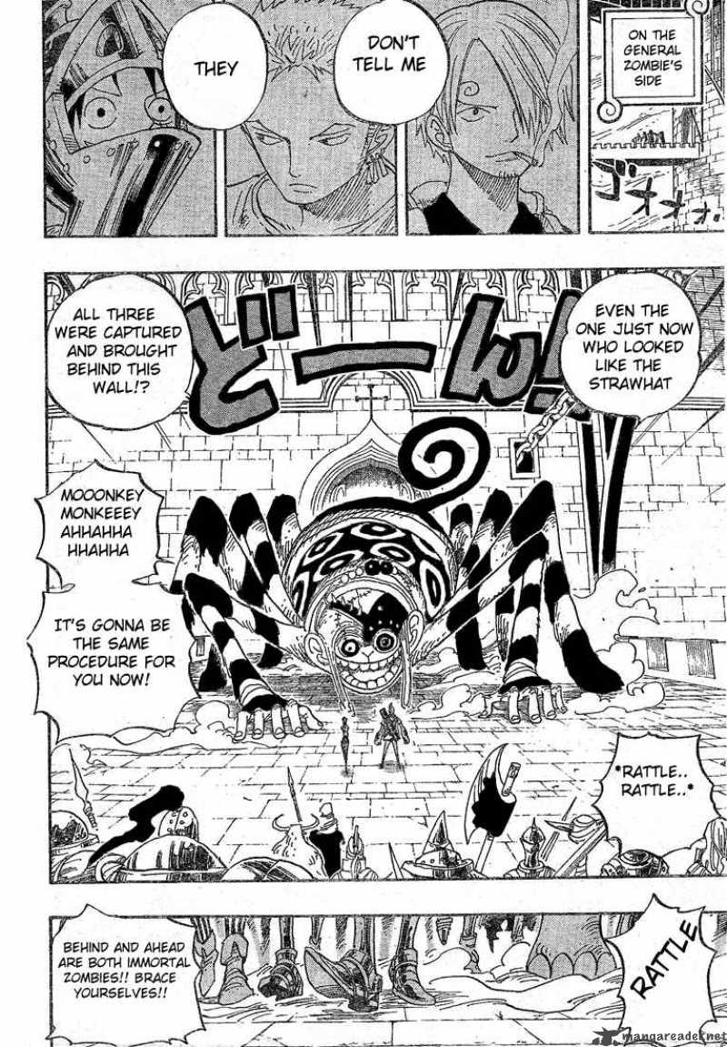 One Piece Manga Chapter 453 page 12 - Cloudy With a Small Chance of Bone