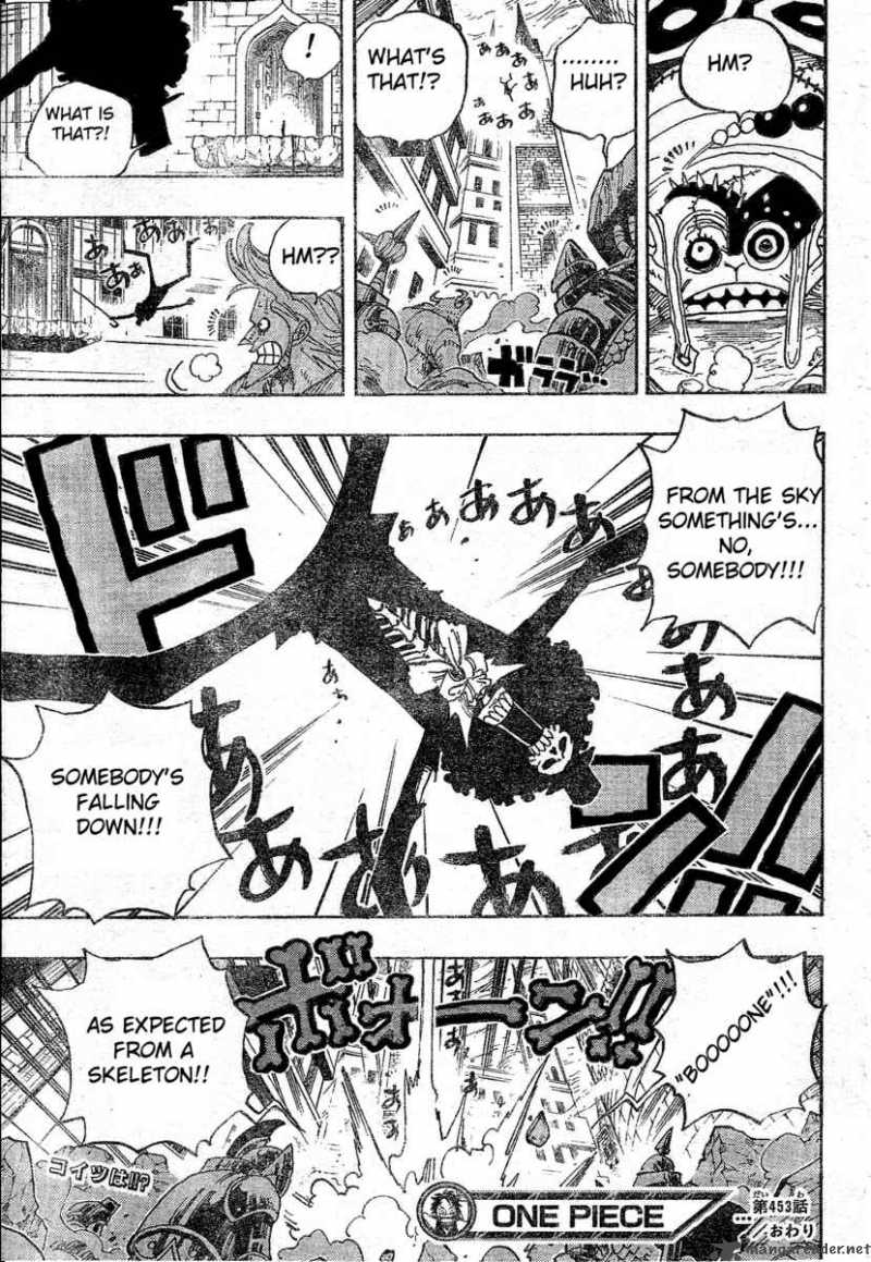One Piece Manga Chapter 453 page 18 - Cloudy With a Small Chance of Bone
