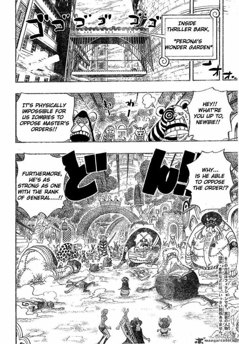One Piece Manga Chapter 453 page 2 - Cloudy With a Small Chance of Bone