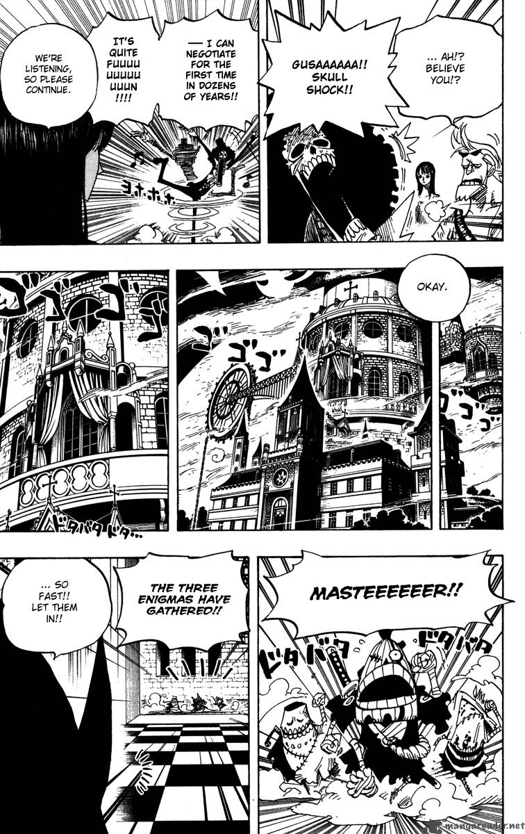 One Piece Manga Chapter 455 page 11 - Gecko Moria of the Seven Warlords of the Sea