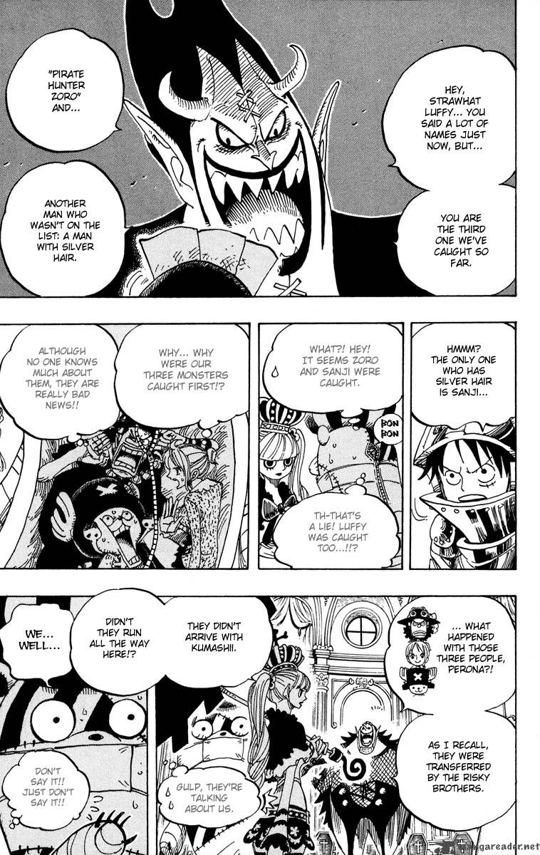 One Piece Manga Chapter 455 page 14 - Gecko Moria of the Seven Warlords of the Sea