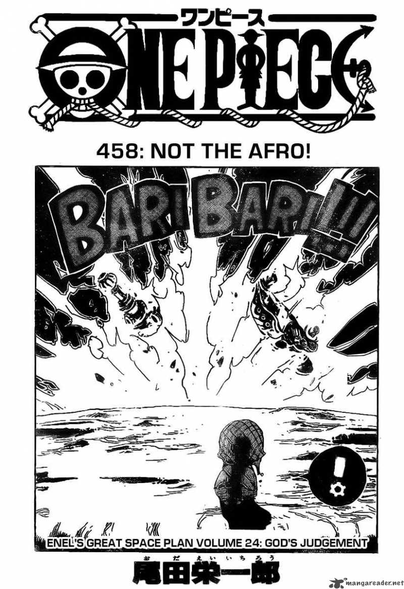 One Piece Manga Chapter 458 page 1 - Anything but My Afro