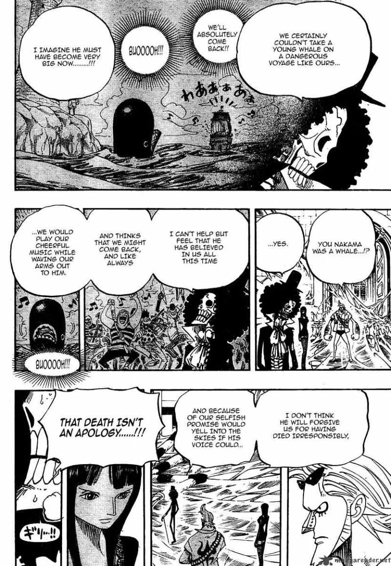 One Piece Manga Chapter 459 page 10 - Being Dead Isn't an Apology