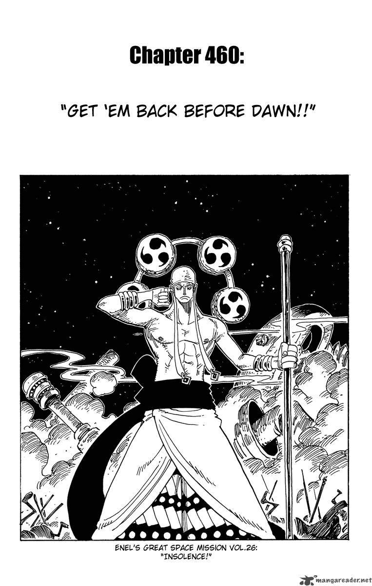 One Piece Manga Chapter 460 page 10 - Get Back Before Dawn!!