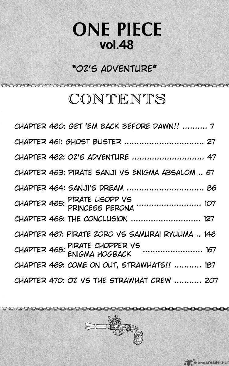 One Piece Manga Chapter 460 page 9 - Get Back Before Dawn!!