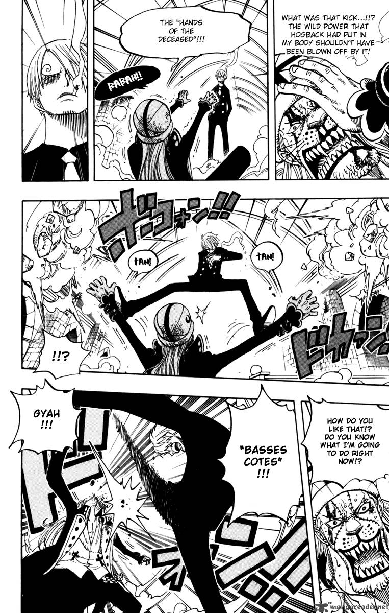 One Piece Manga Chapter 463 page 16 - Pirate Sanji vs Mysterious Absalom