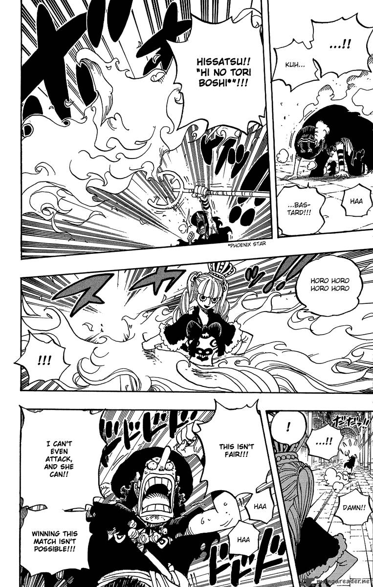 One Piece Manga Chapter 465 page 12 - Pirate Usopp vs Princess Perona