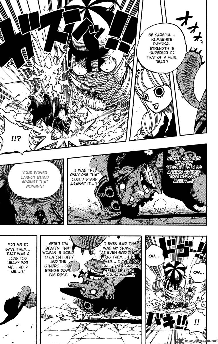 One Piece Manga Chapter 465 page 15 - Pirate Usopp vs Princess Perona