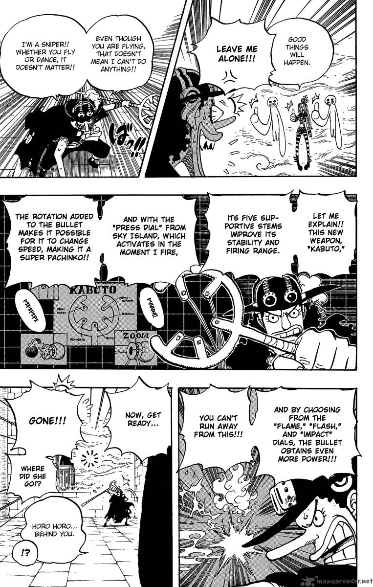 One Piece Manga Chapter 465 page 3 - Pirate Usopp vs Princess Perona