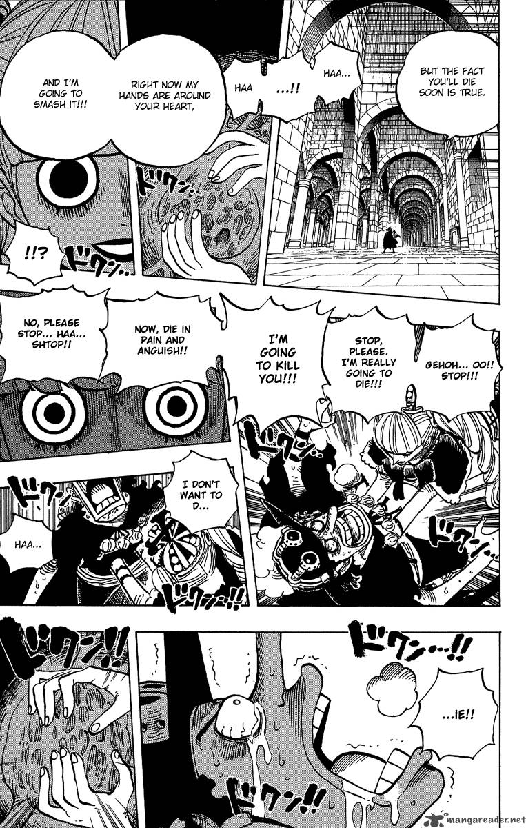 One Piece Manga Chapter 465 page 7 - Pirate Usopp vs Princess Perona