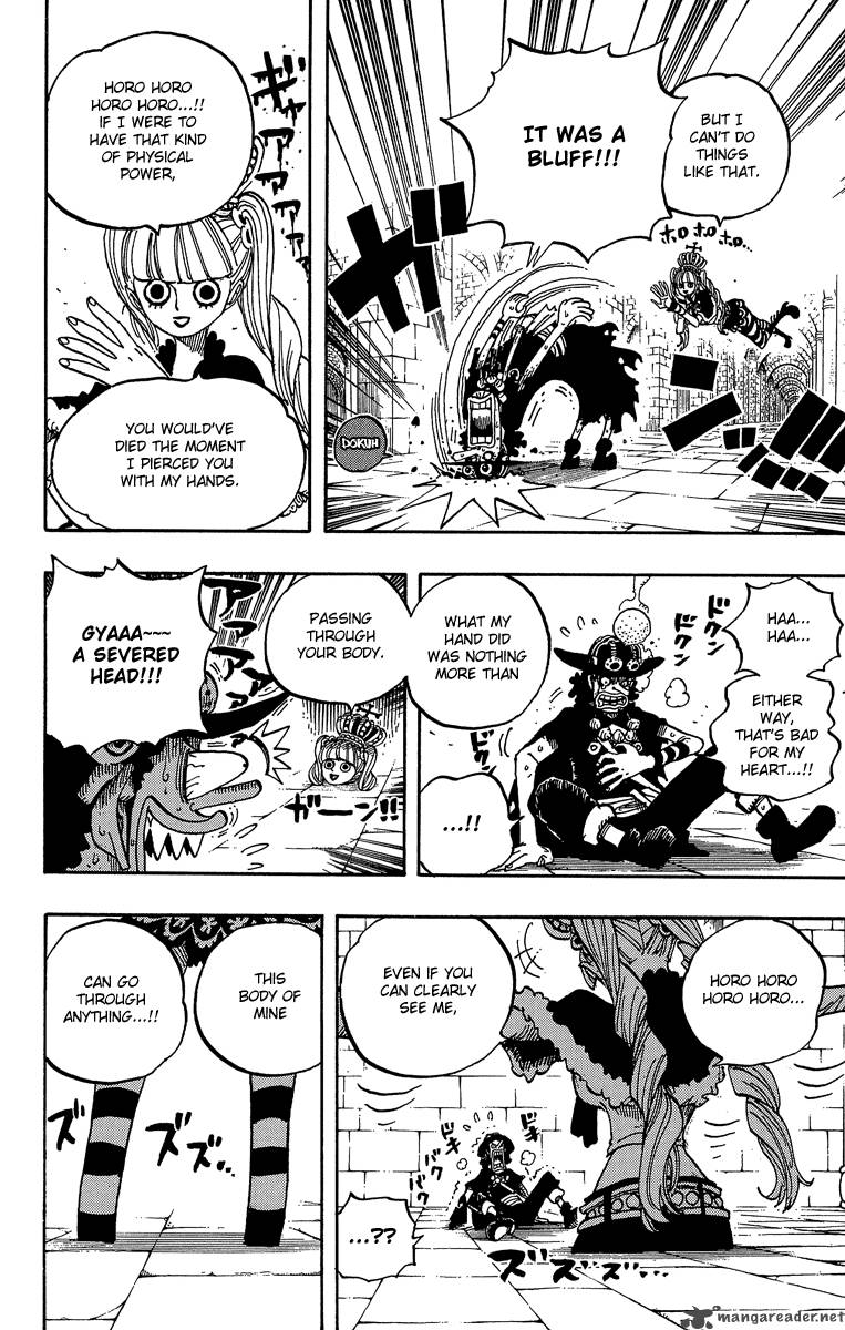 One Piece Manga Chapter 465 page 8 - Pirate Usopp vs Princess Perona