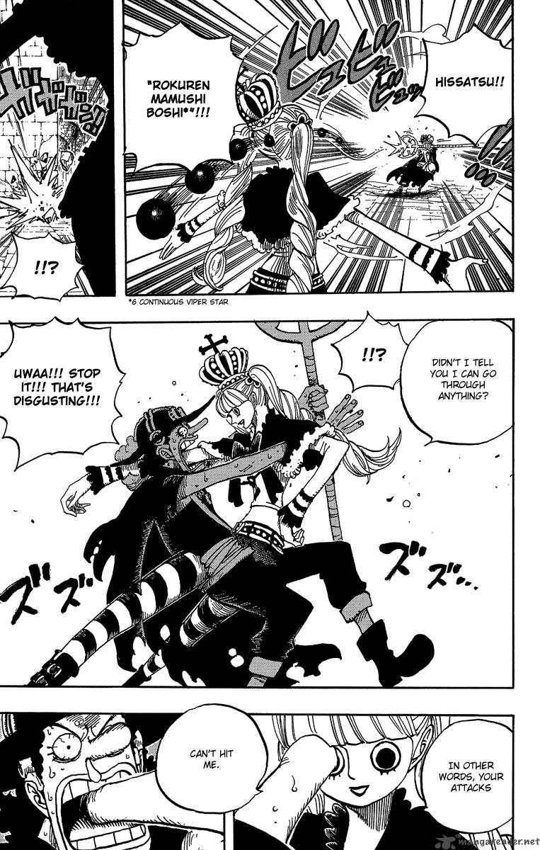 One Piece Manga Chapter 465 page 9 - Pirate Usopp vs Princess Perona
