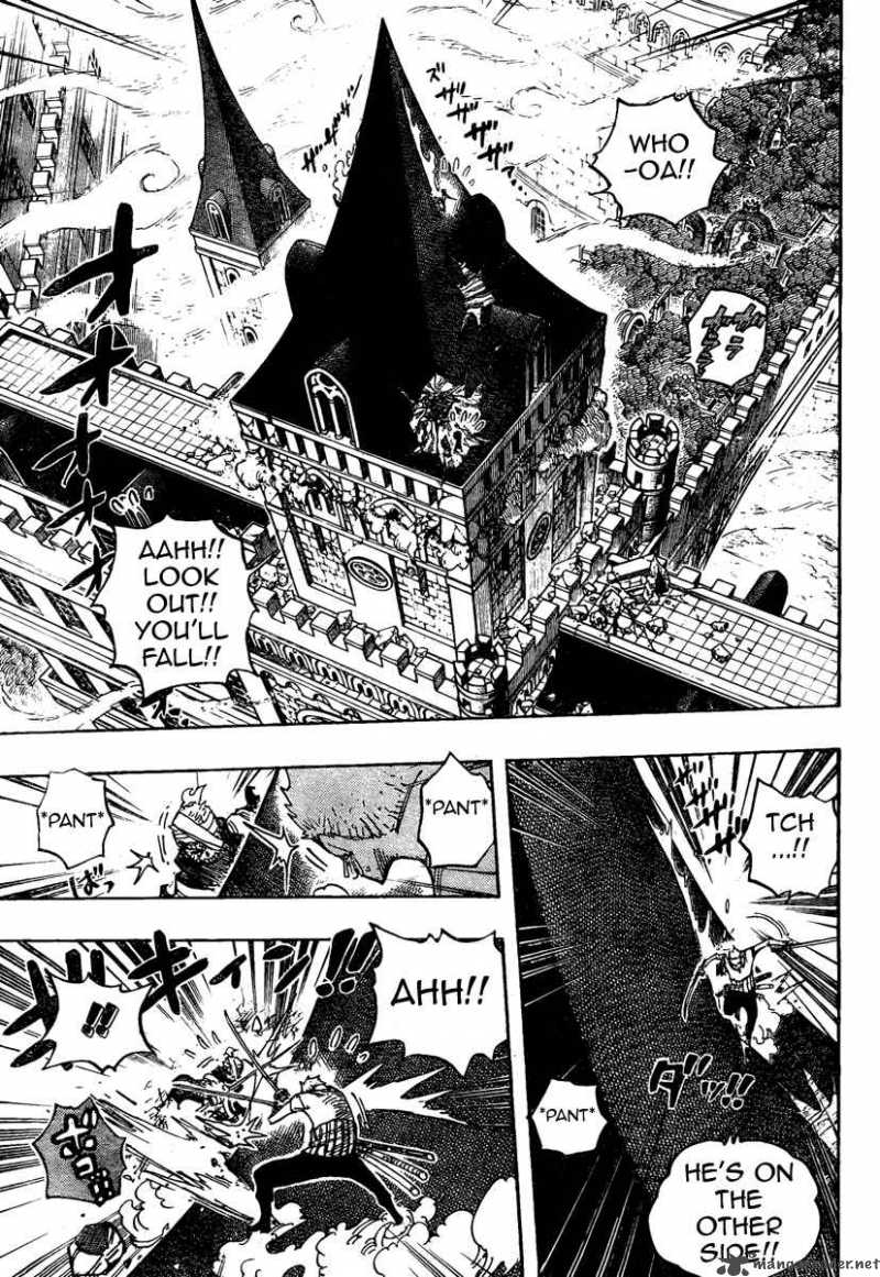 One Piece Manga Chapter 467 page 9 - Pirate Zoro vs Samurai Ryuma