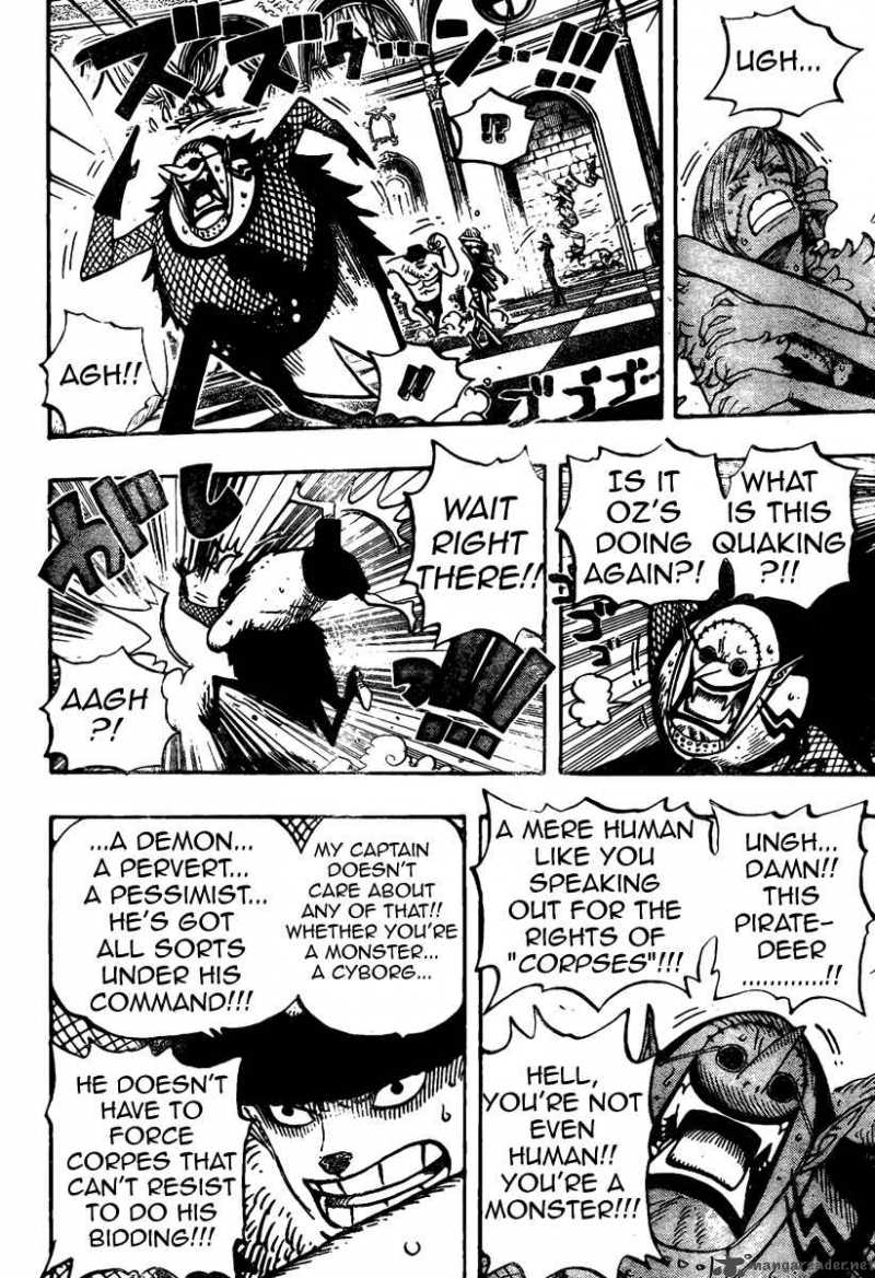 One Piece Manga Chapter 469 page 4 - Show Yourselves, Straw Hat Crew!!!