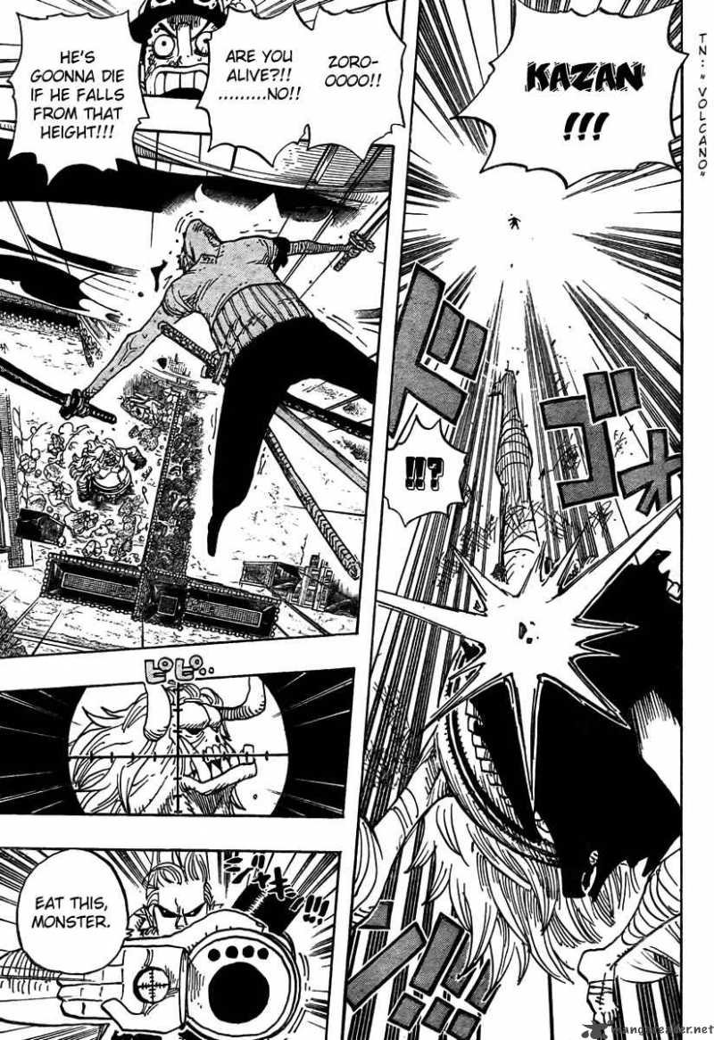 One Piece Manga Chapter 470 page 11 - Oars vs. Straw Hat Pirates